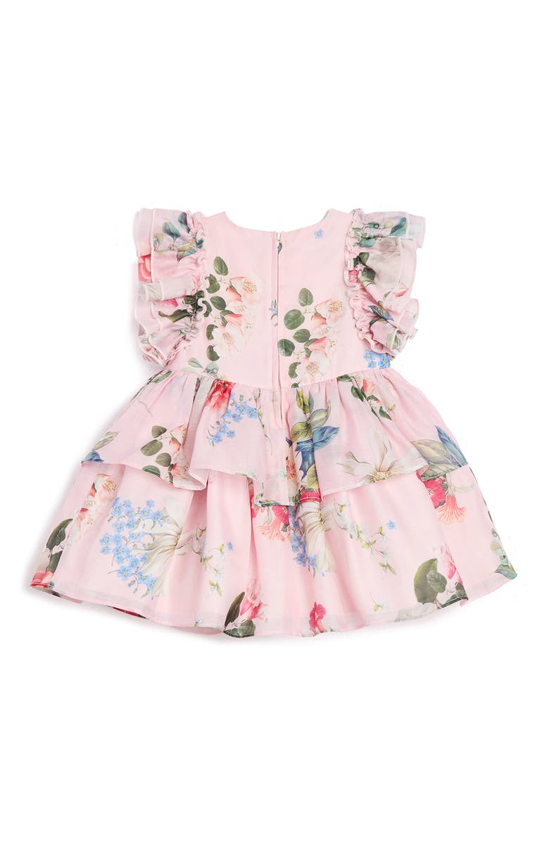 Pippa & Julie Rylie Floral Organza Dress, Alternate, color, Pink