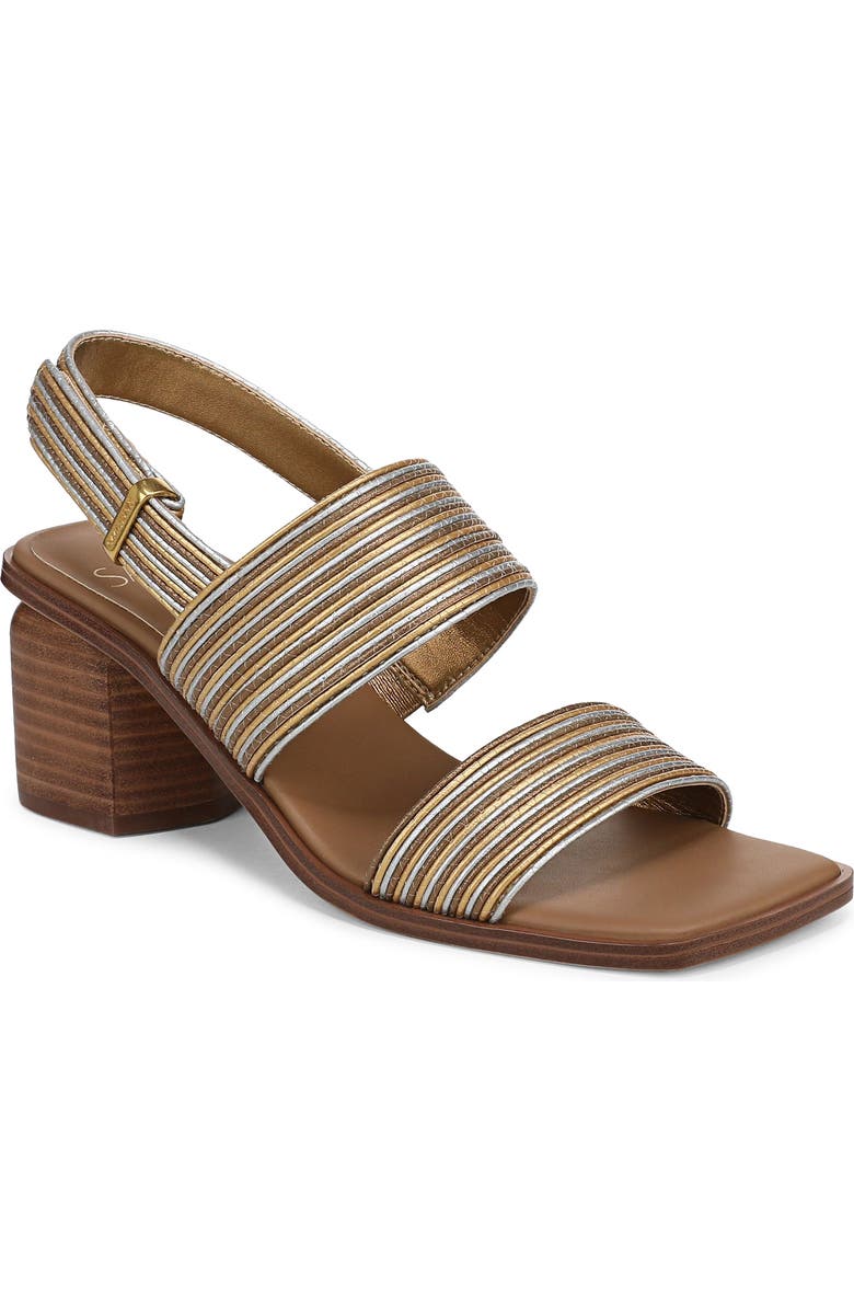 SARTO by Franco Sarto Rory Genuine Calf Hair Slingback Sandal, Main, color, Bronze Multi