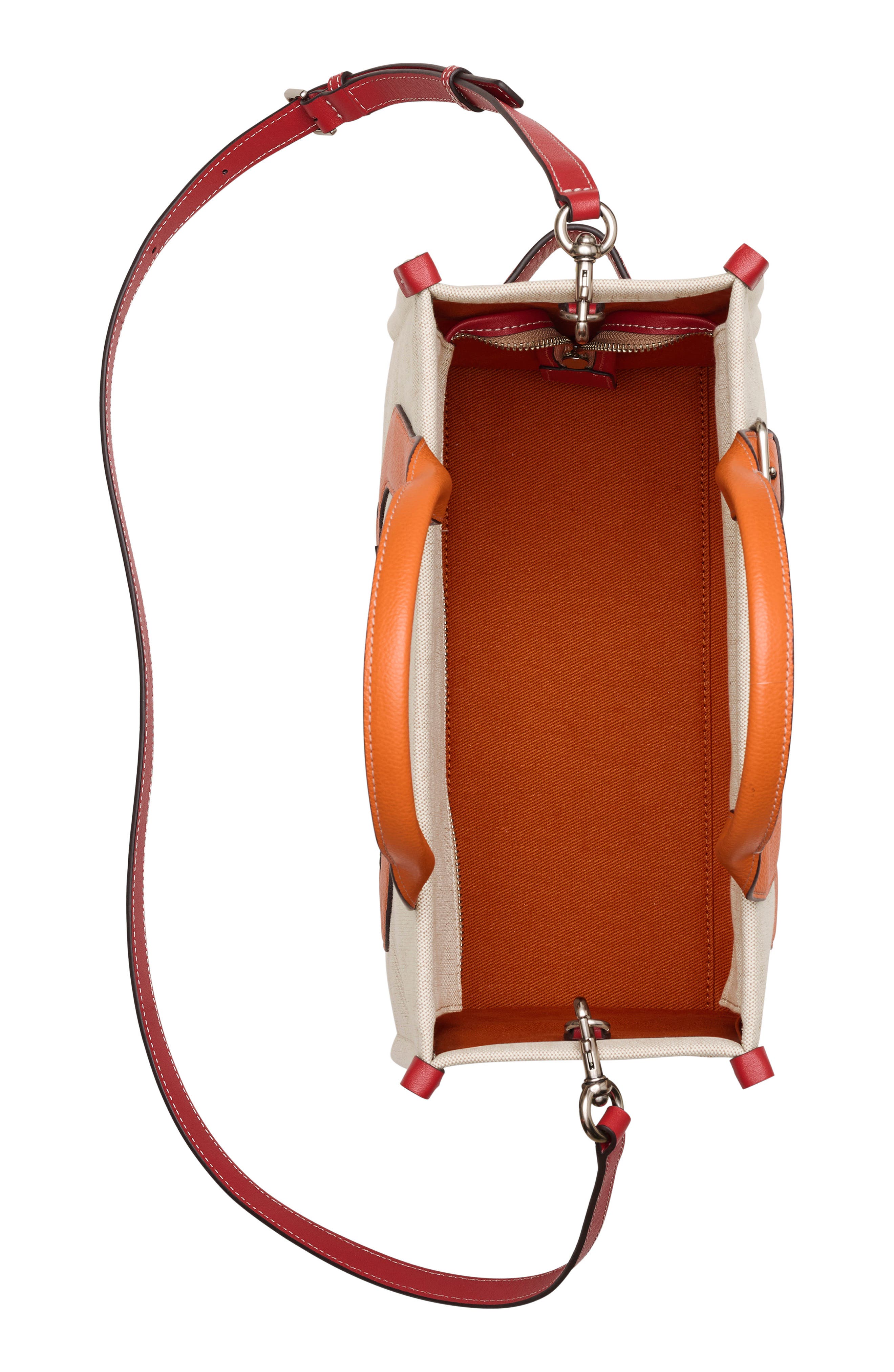 Marc Jacobs The Wavy Canvas Medium Tote, Alternate, color, Beige/Orange