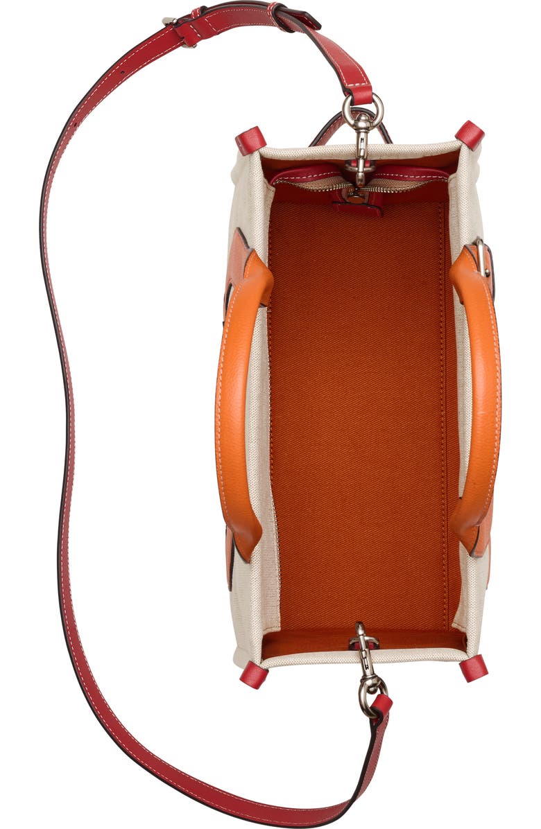 Marc Jacobs The Wavy Canvas Medium Tote, Alternate, color, Beige/Orange