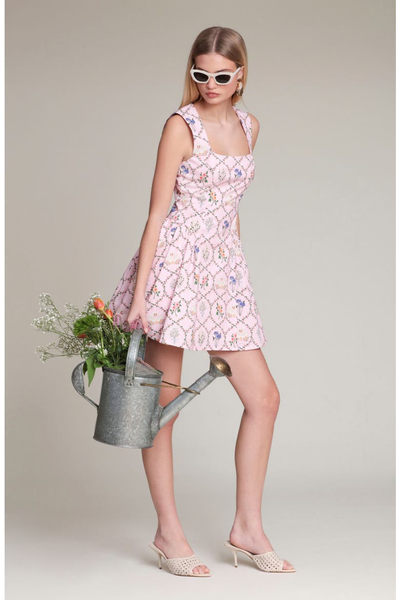 Floral Fit & Flare Minidress, Alternate, color, BLOOM FELICITY