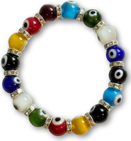 Humanist Beauty Evil Eye Beaded Bracelet
