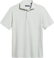 Stone Rose Bird's Eye Print Techno Stretch Performance Golf Polo