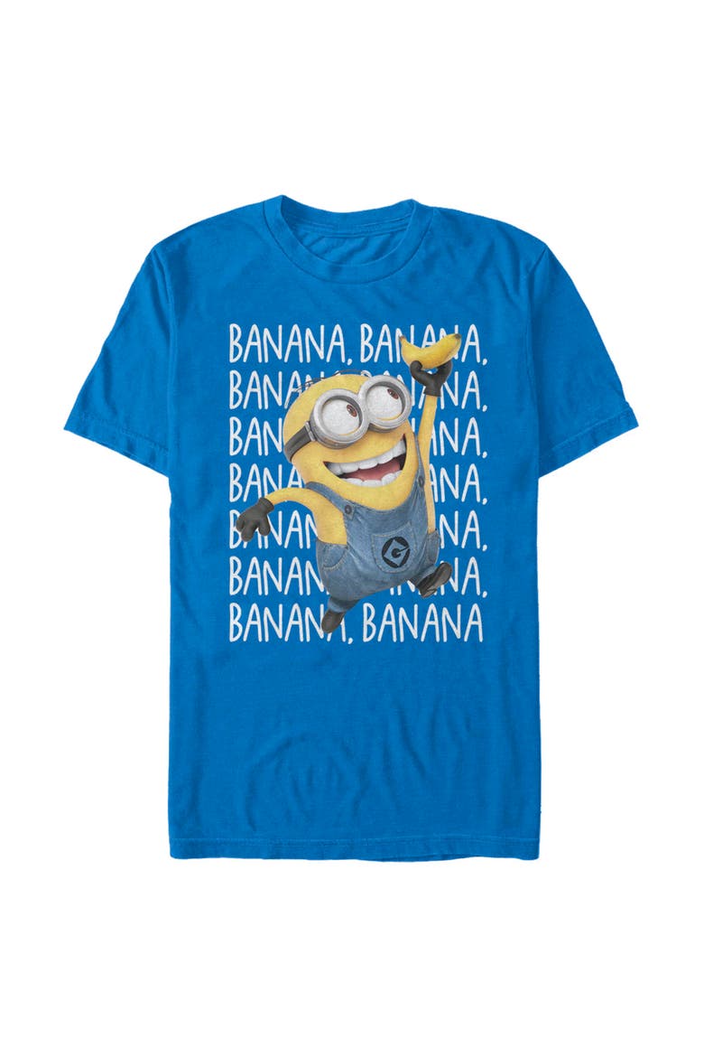 Men's Minions Repeat Short Sleeve Graphic T-Shirt, Main, color, Royal Blue