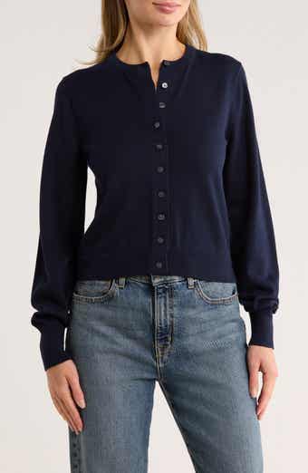 Madewell Cotton Crewneck Cardigan