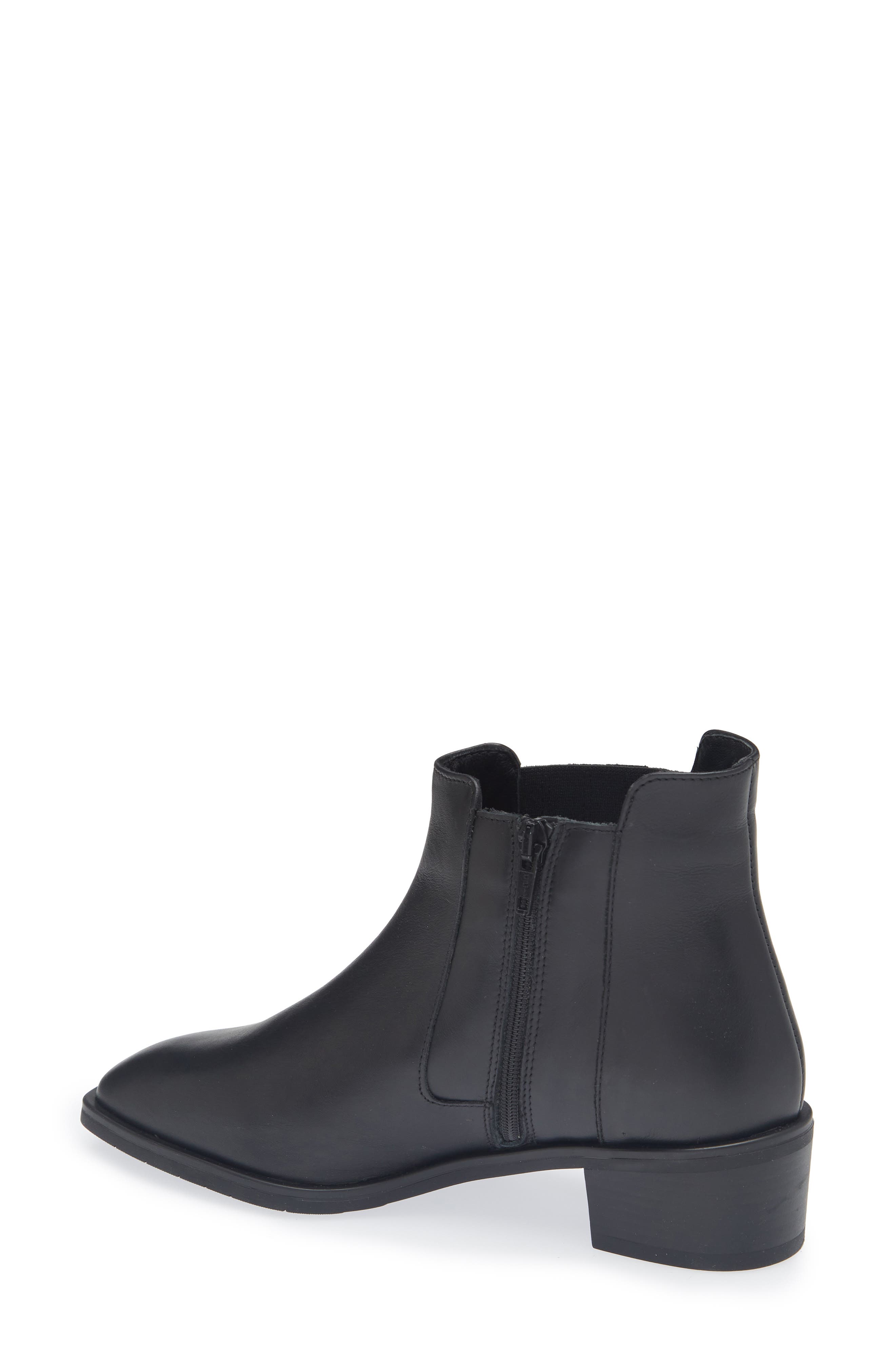 Carmie Waterproof Leather Boot, Alternate, color, BLACK LEATHER