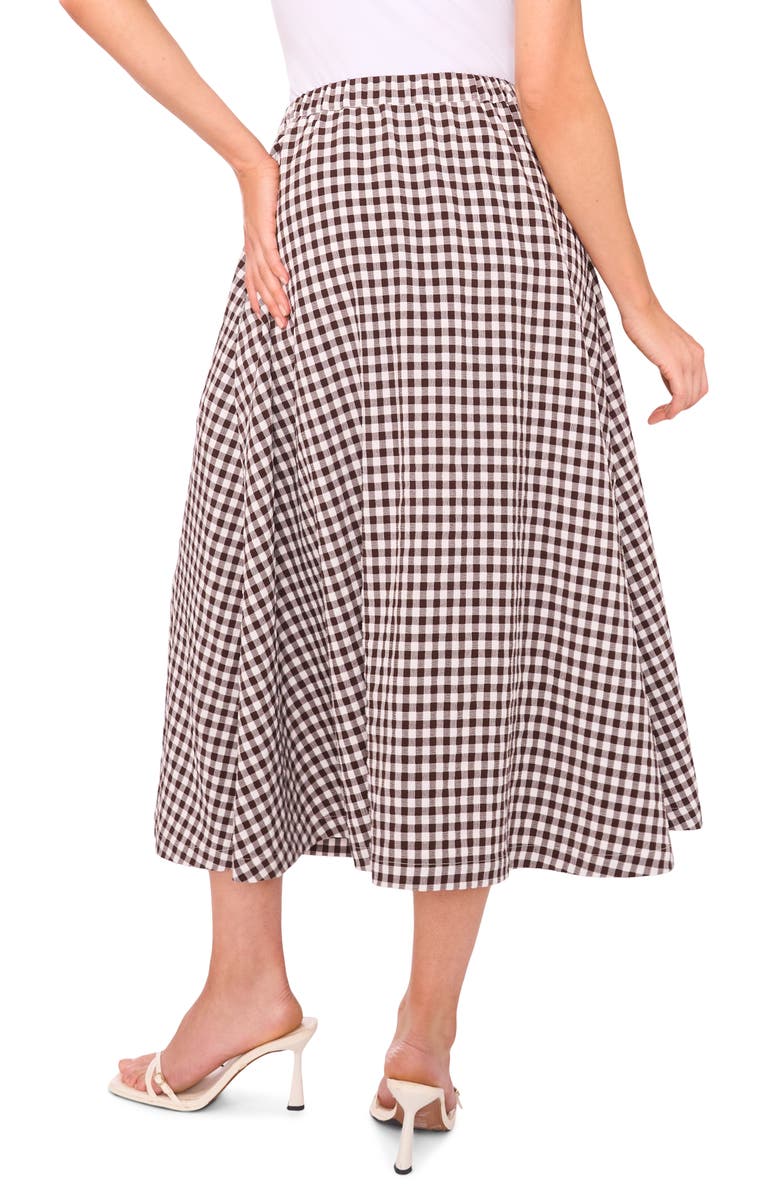 Halogen<sup>®</sup> Gingham Midi Skirt, Alternate, color, Chicory Coffee