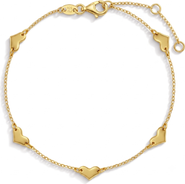In Season Jewelry Heart Chain Girls Plated Bracelet