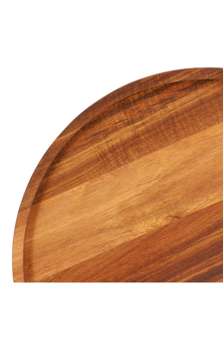 Megachef 12 Inch Acacia Wood Lazy Susan Tray, Alternate, color, Acacia