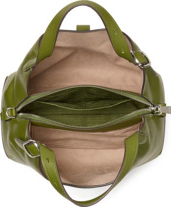 deco pebbled leather shoulder bag