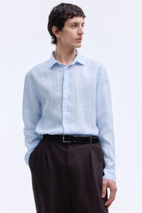 Slim fit linen shirt