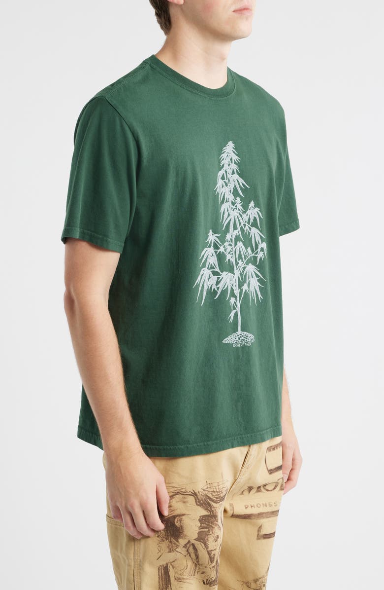 ONE OF THESE DAYS Away Go Trouble Graphic T-Shirt, Alternate, color, Washed Forest Green