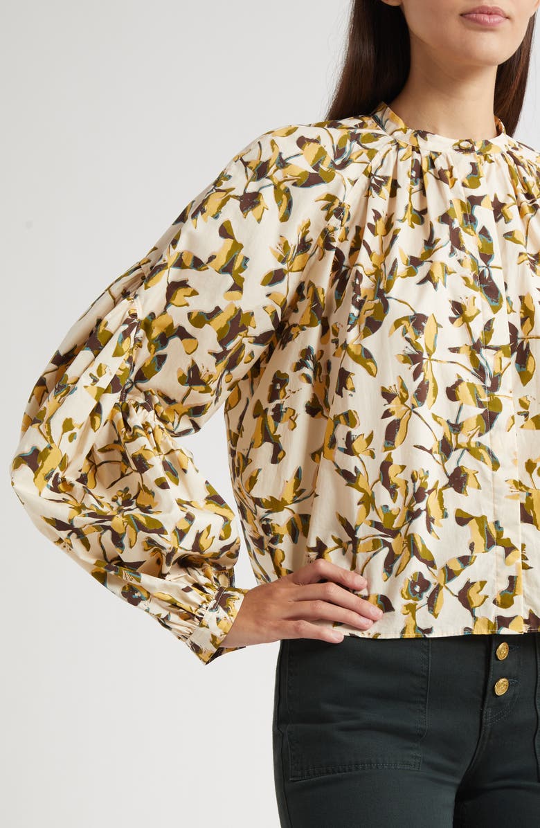 Ulla Johnson Rowena Print Shirt, Alternate, color, Lucent