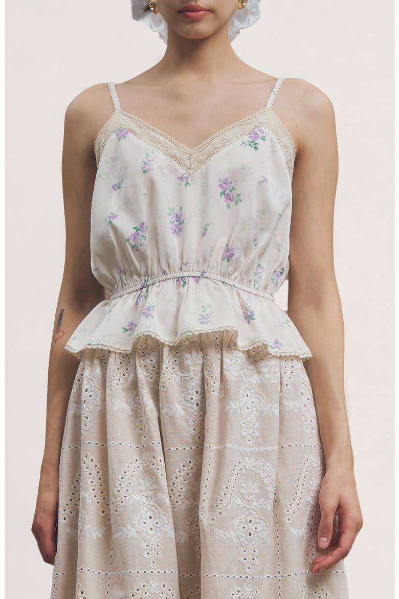 Jarvis Floral Peplum Top, Main, color, BLOSSOM PRINT