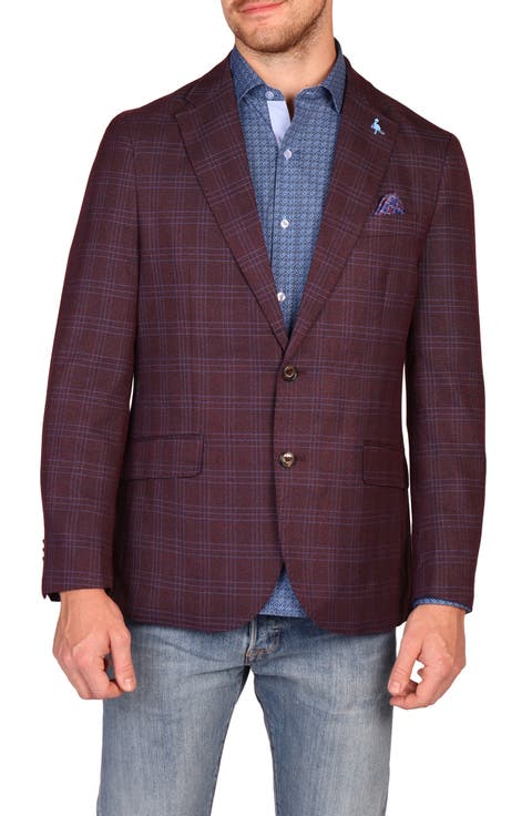 Modern Fit Glen Plaid Mèlange Sport Coat
