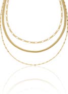 Ettika Layered Mixed Chain Necklace