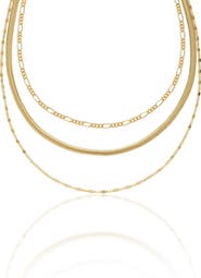 Ettika Layered Mixed Chain Necklace