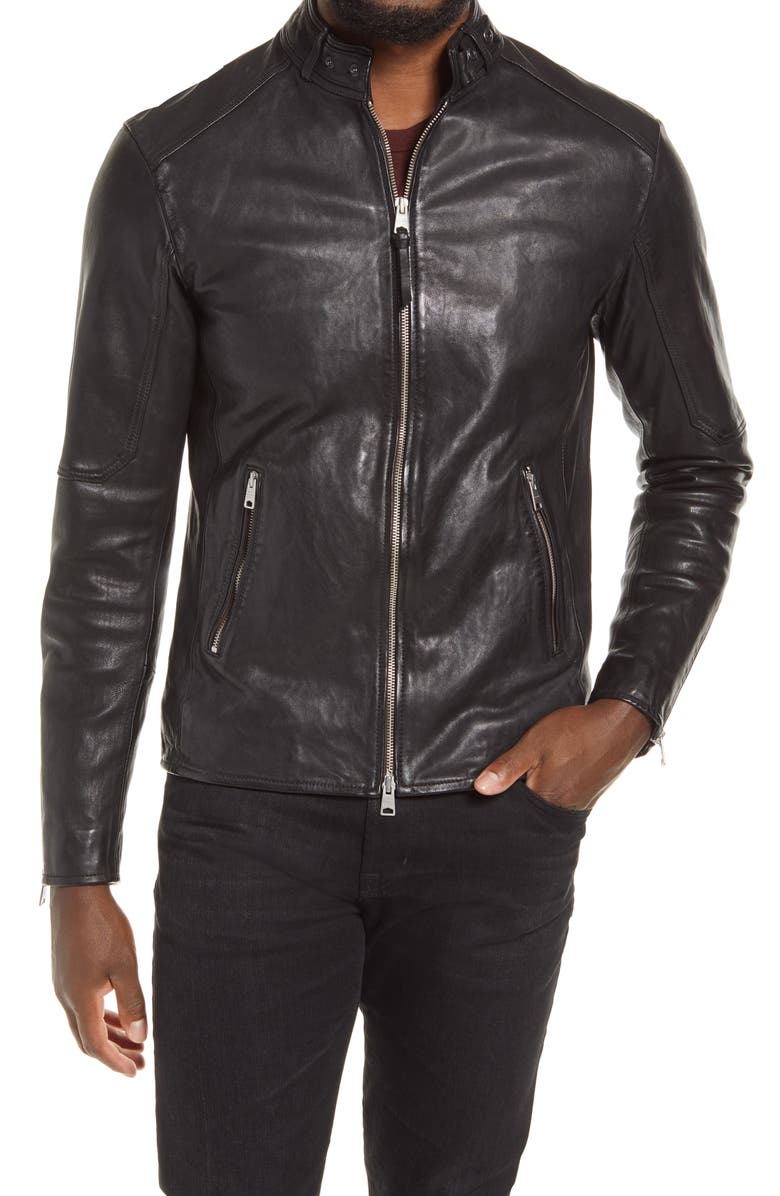 AllSaints Cora Leather Jacket, Alternate, color,