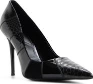 ALDO Stasyamix Croc Embossed Faux Leather Pump