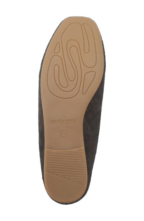 Gentle Souls Wanda Genuine Calf Hair Mule In Brown