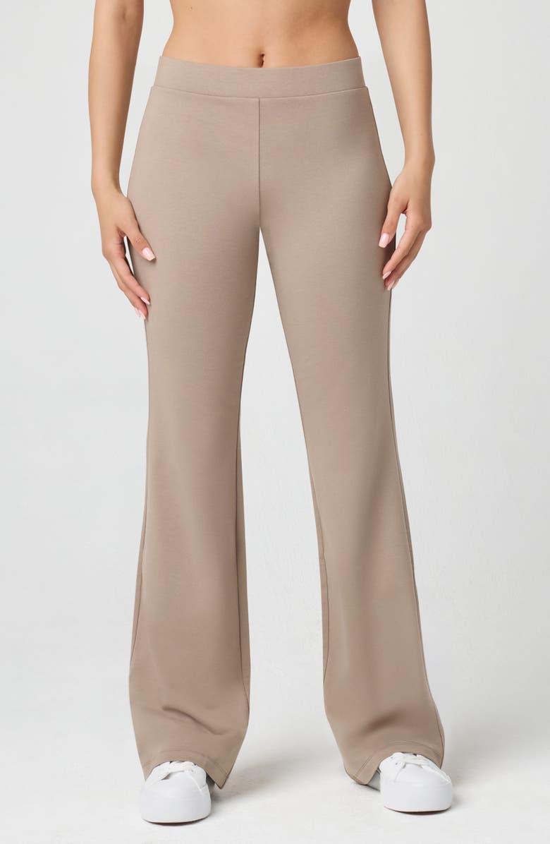 Florence by Mills Sporty Terry Flare Pants, Main, color, Taupe