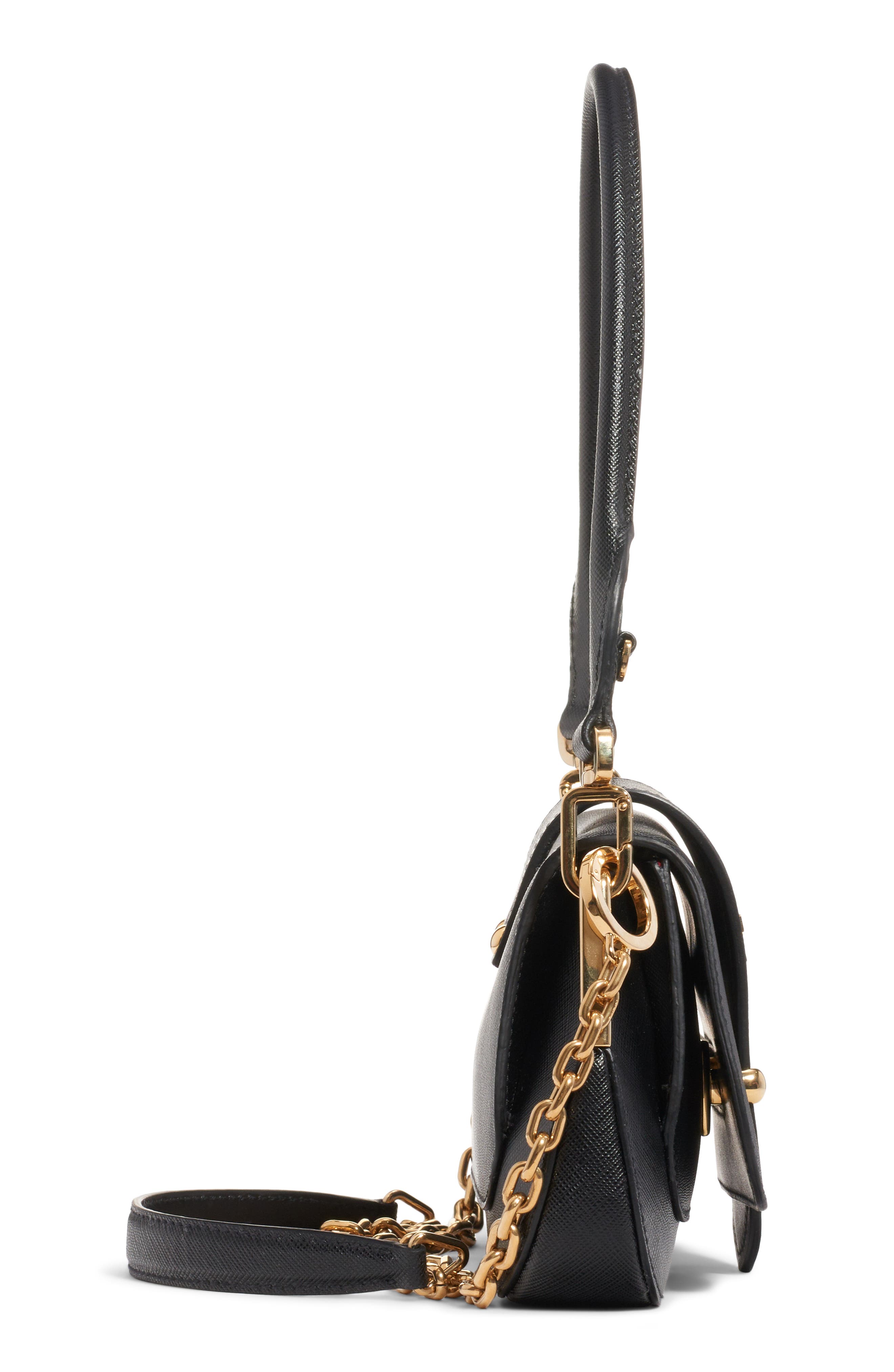 Prada Sidonie Leather Shoulder Bag, Alternate, color, 