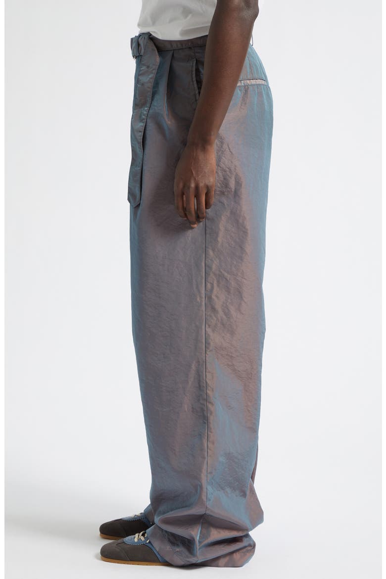 Preaches Belted Pleated Wide Leg Pants, Alternate, color, SKY