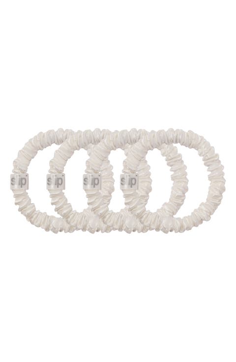 4-Pack Skinny Silk Scrunchies
