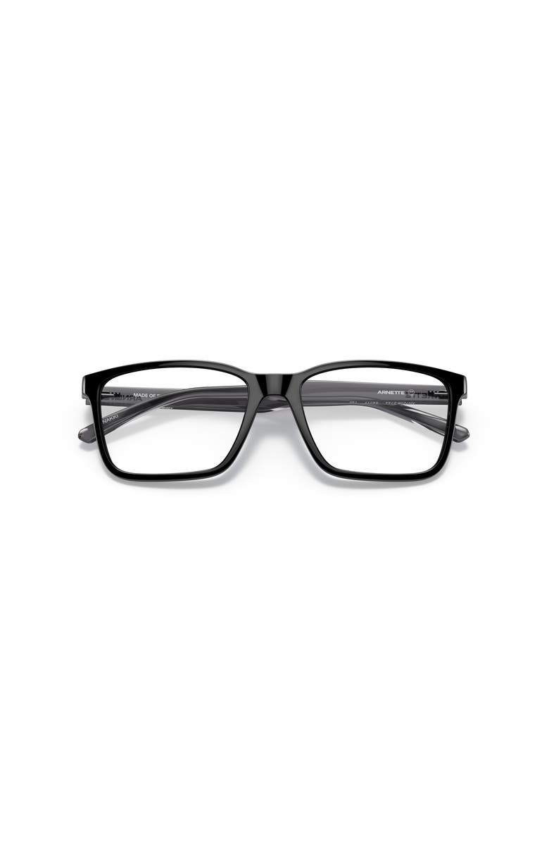 ARNETTE 52mm Rectangle optical glasses, Alternate, color, Black