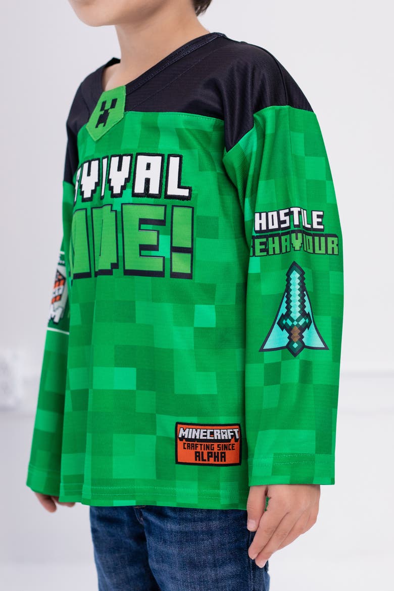 Creeper Long Sleeve Tee (little Kid & Big Kid), Alternate, color, Creeper Green
