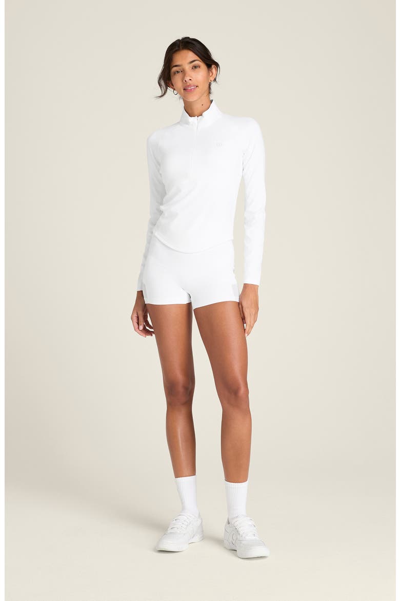Baseline Half-Zip Pullover, Alternate, color, BRIGHT WHITE