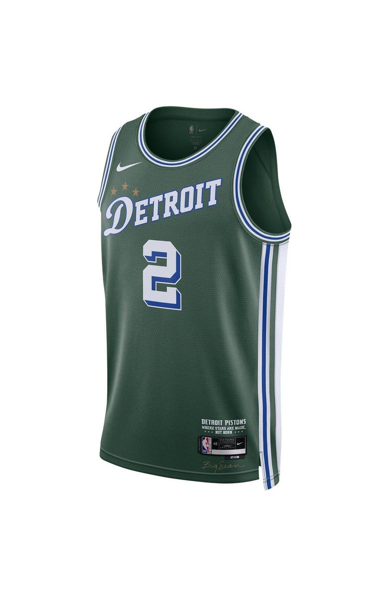 Nike Unisex Nike Cade Cunningham Green Detroit Pistons 2022/23 Swingman Jersey - City Edition, Alternate, color, 