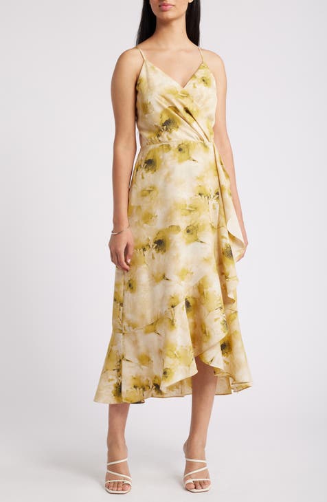 Nordstrom yellow floral dress hotsell