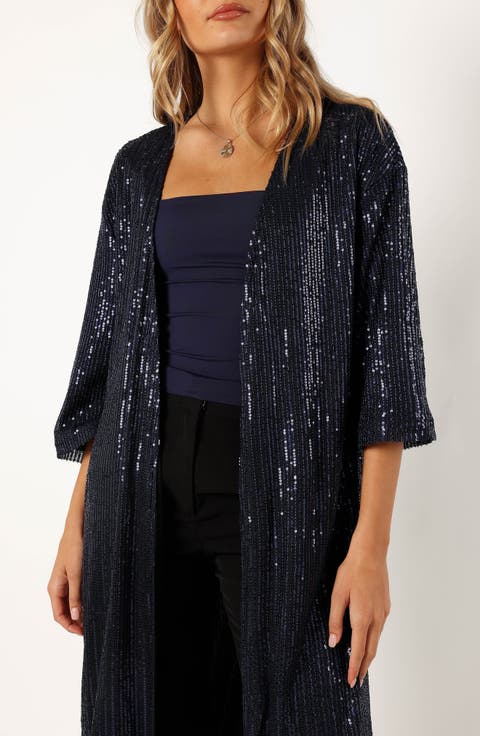 Karsyn Sequin Duster Cardigan