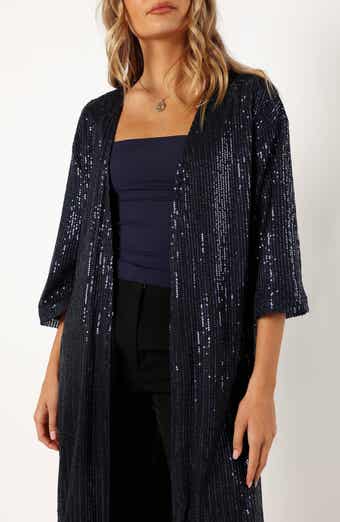Petal & Pup Karsyn Sequin Duster Cardigan