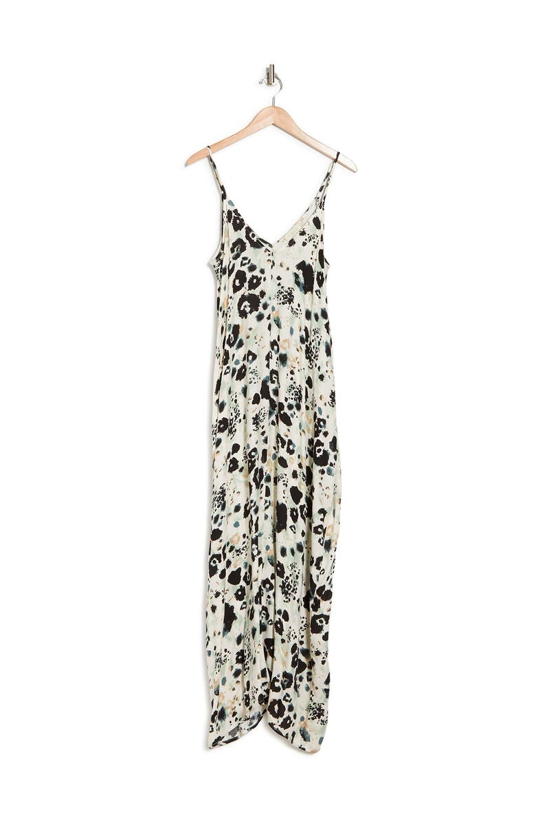Lovestitch Printed Gauze Maxi Dress, Alternate, color,
