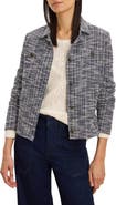 NIC+ZOE Nightfall Metallic Crop Tweed Jacket