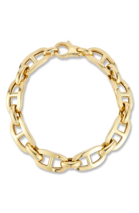18k Gold Plated Mariner Link Bracelet