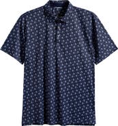 Swannies Cliff Floral Performance Golf Polo