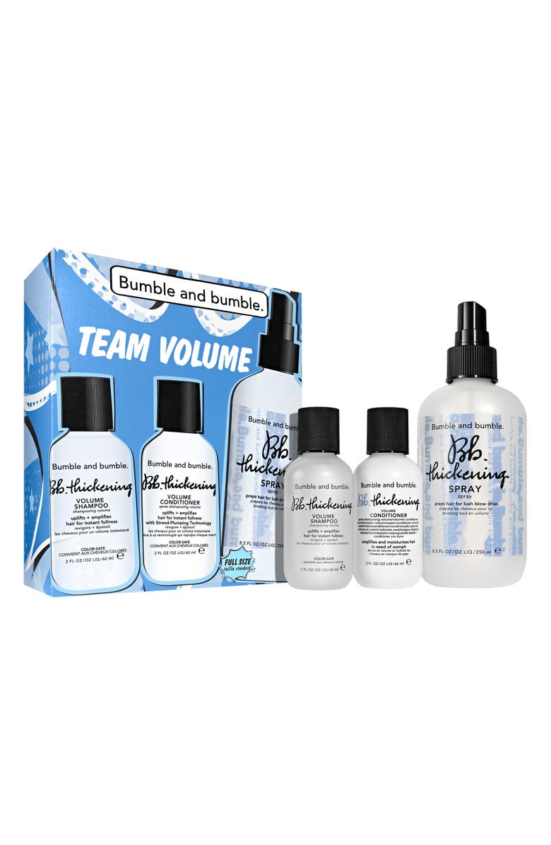 Bumble and bumble. Thickening Team Volume Hair Care Holiday Gift Set $67 Value, Main, color, 
