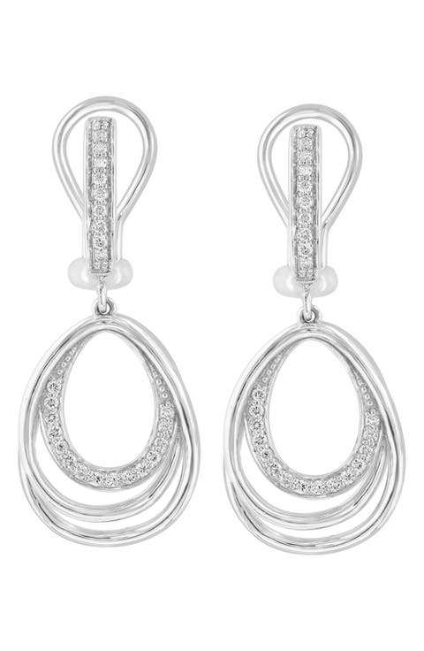 Diamond Drop Earrings