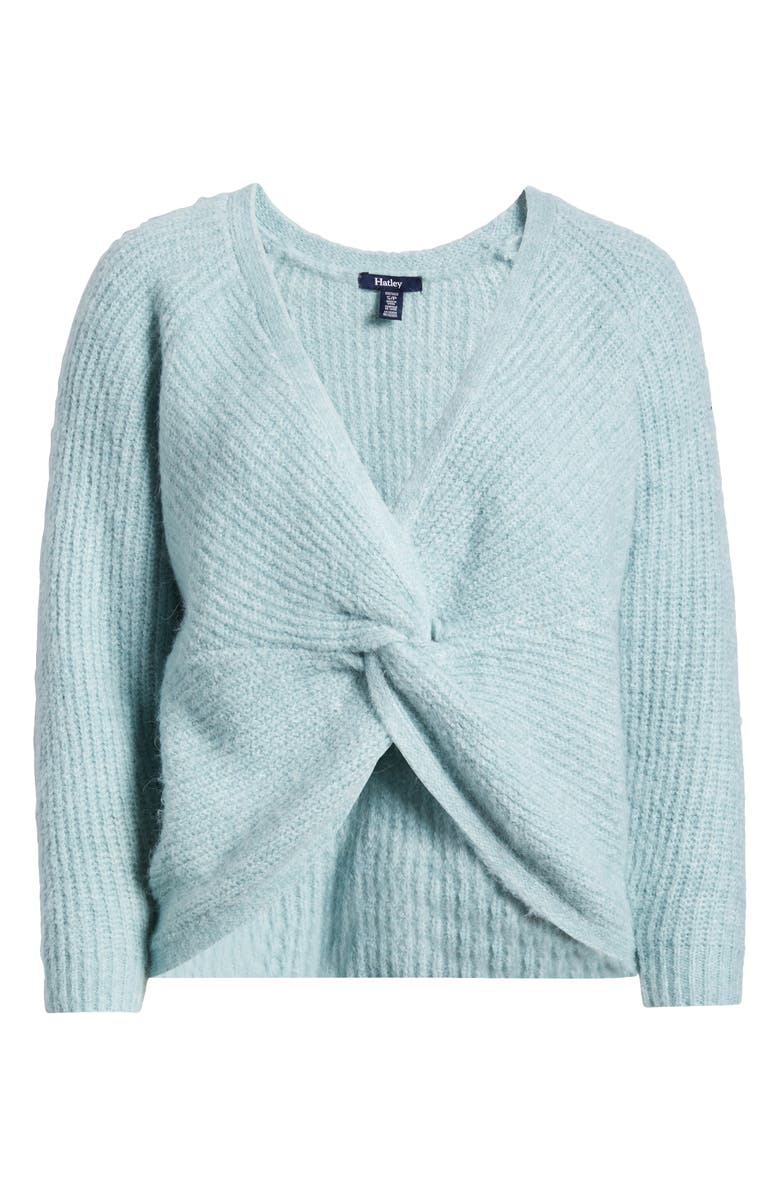 Hatley Twist Front Crossover Sweater, Main, color, 