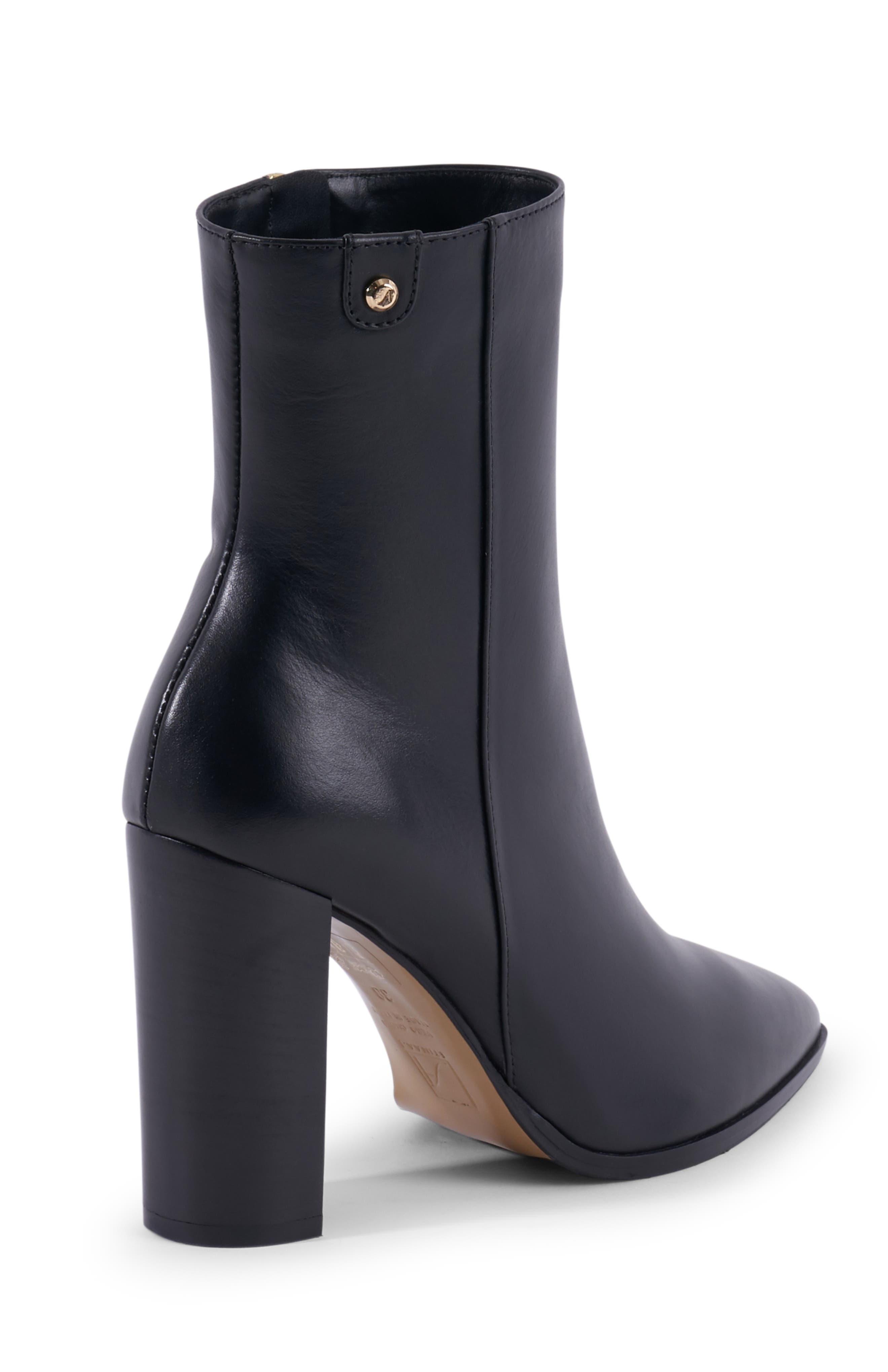 Stinaa.J Lily Orthopedic Pointed Toe Booties, Alternate, color, Black Leather