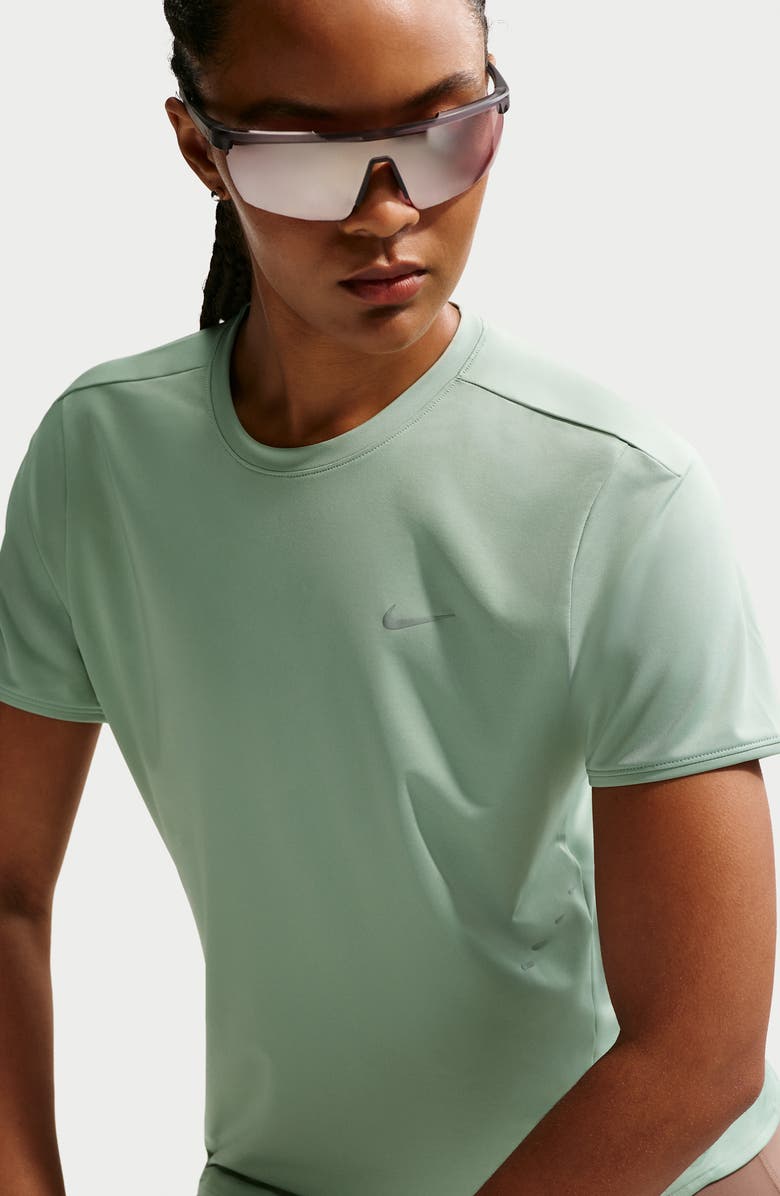 Nike Swift Dri-FIT Short Sleeve Running Top, Alternate, color, Steam