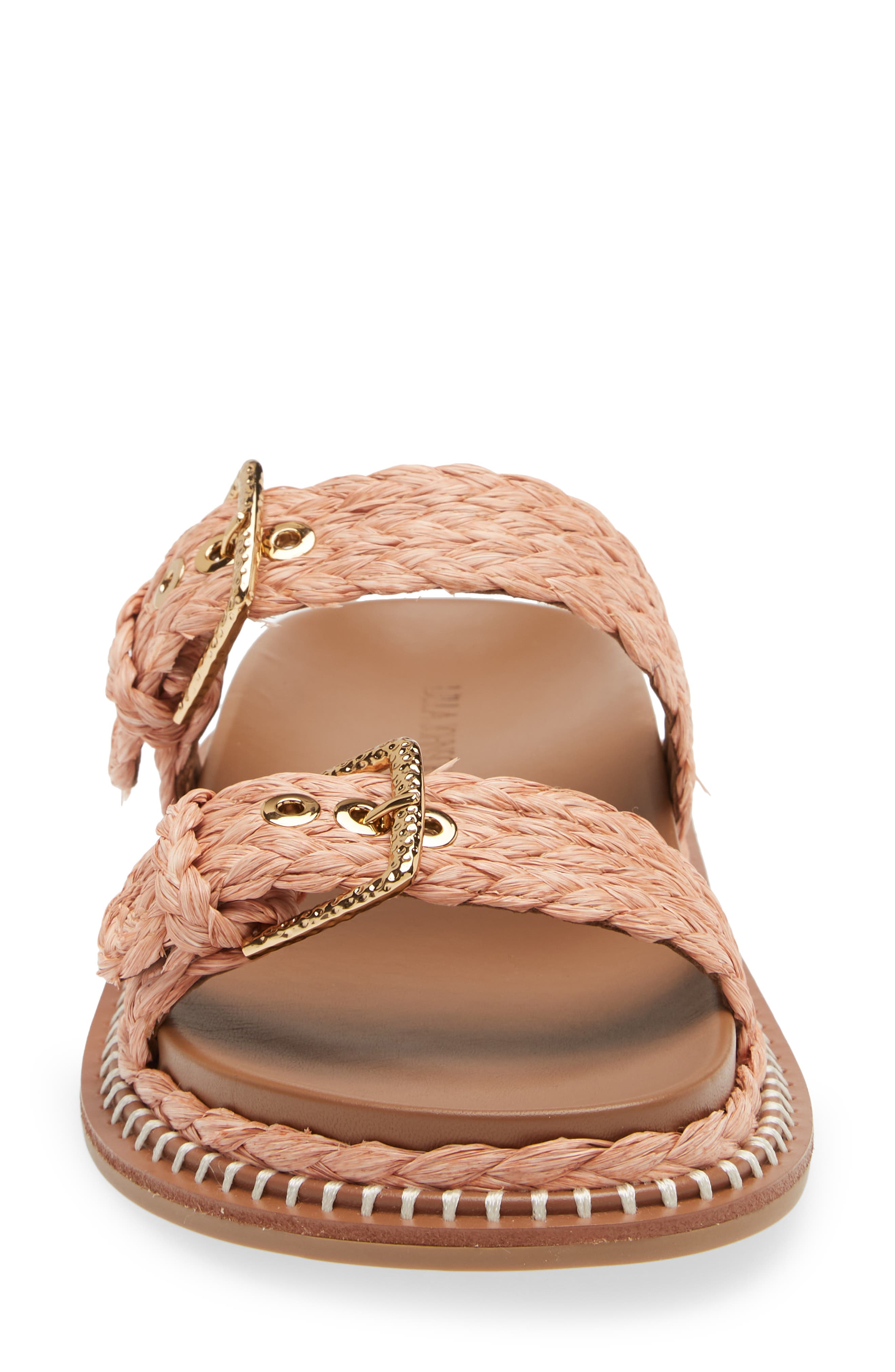 Ulla Johnson Keira Raffia Slide Sandal, Alternate, color, 