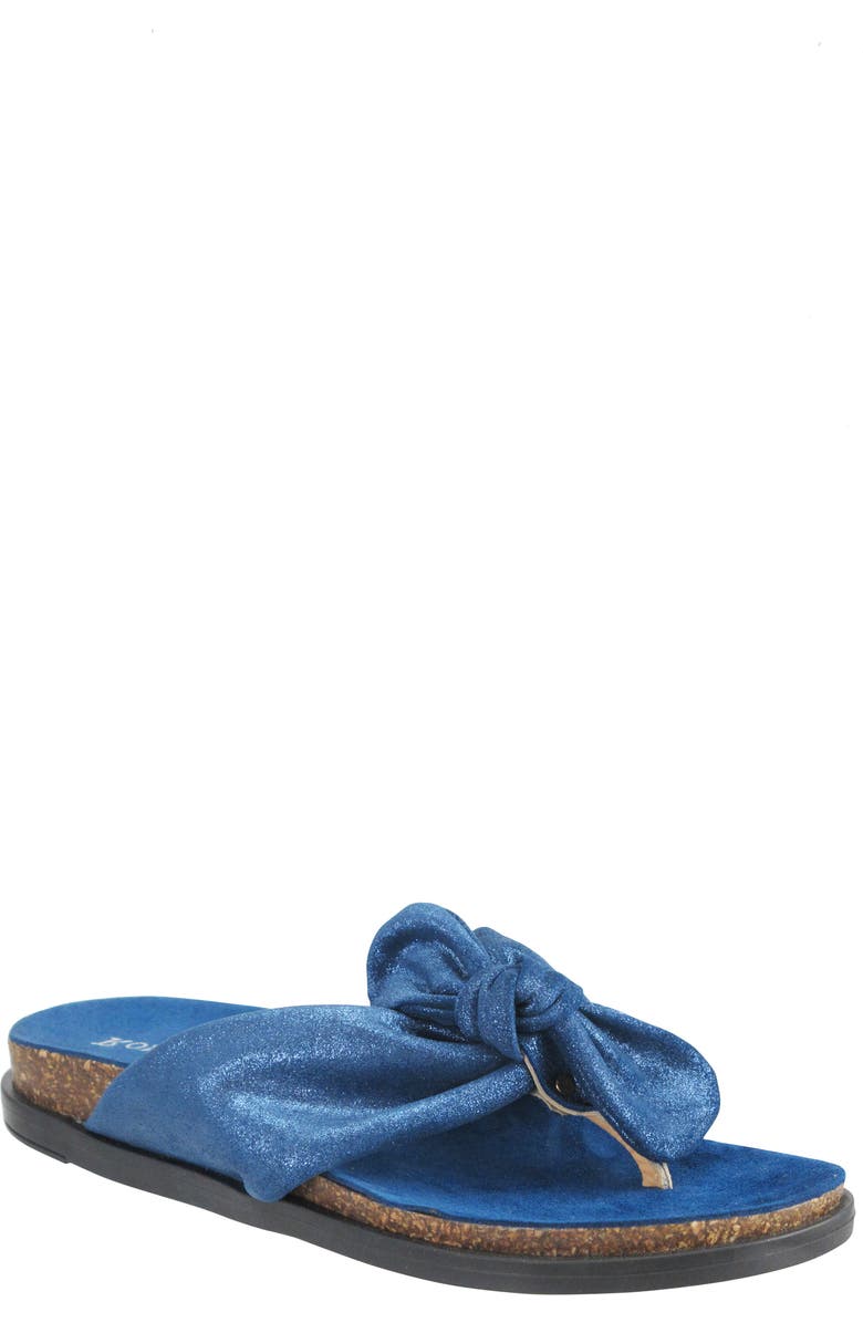 Ron White Gayla Metallic Leather Flip Flop, Main, color,