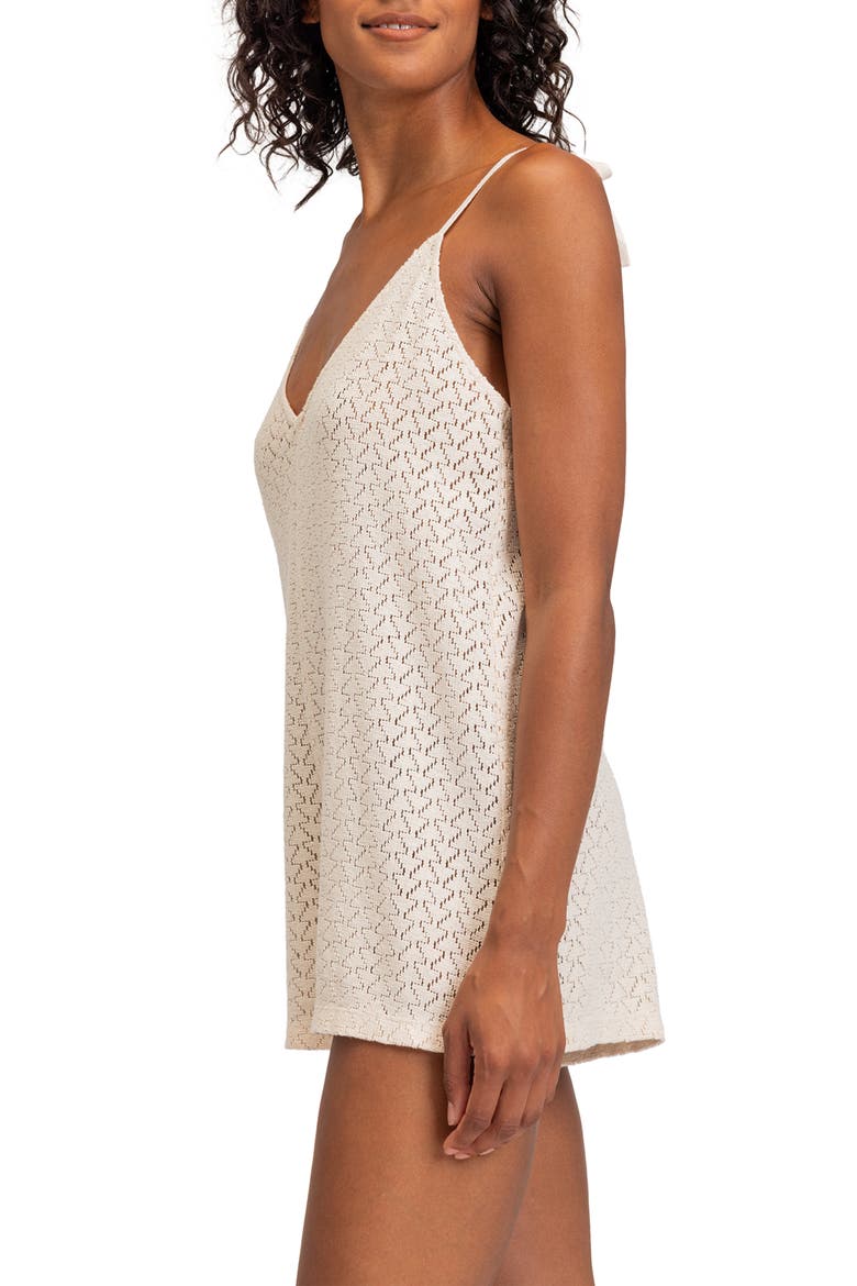 Ocean Riders Knit Cover-Up Romper, Alternate, color, TAPIOCA