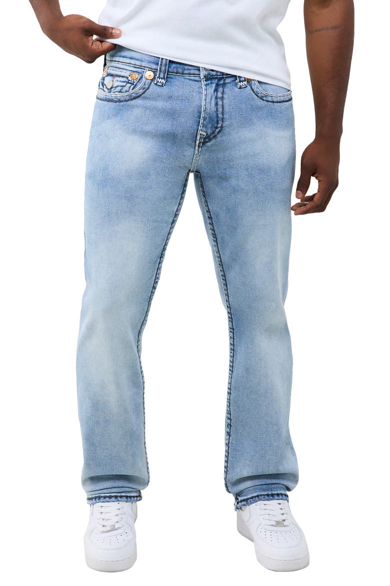 Ricky Super T Flap Straight Jeans, Main, color, SADDLEWEAR FADE LIGHT WASH