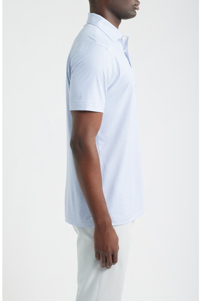 Microprint Performance Jersey Polo, Alternate, color, WHITE