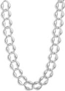 Open Edit Puffy Curb Chain Necklace
